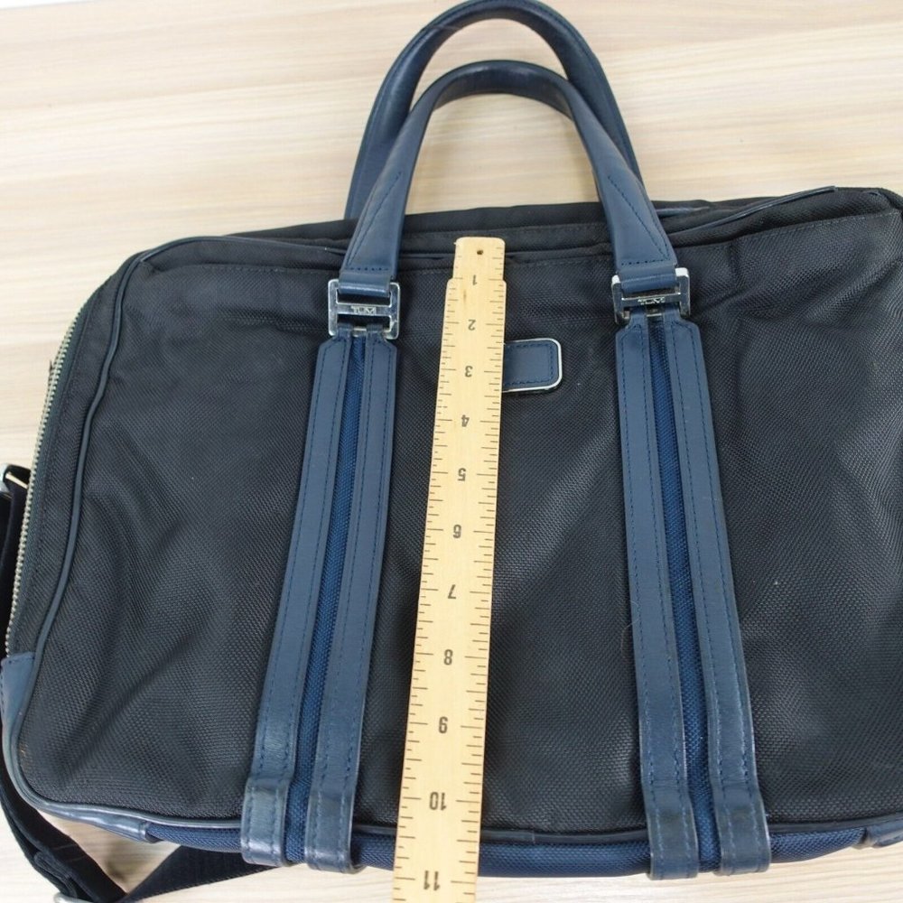 TUMI Bag Adult Black Briefcase Document Purse Japanese‎ Messenger Nylon Business - Picture 5 of 16